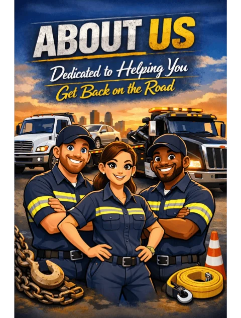 RoadPros Best Tow Truck team illustration